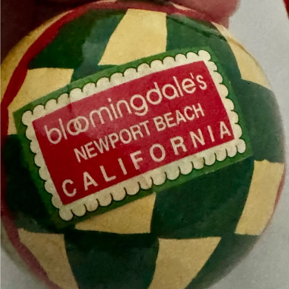 Bloomingdales‎ Paper Mache Christmas Ornaments Boston California